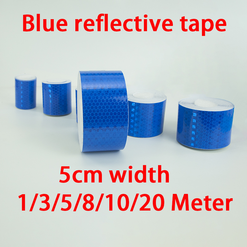 Reflector 5 In 1 - 1 szt. 5cm 1/3/5/8/10/20m Niebieska Taśma