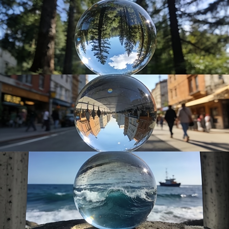 Lens Ball Crystal - Przezroczysta kryształowa kula do fotografii, dekoracji