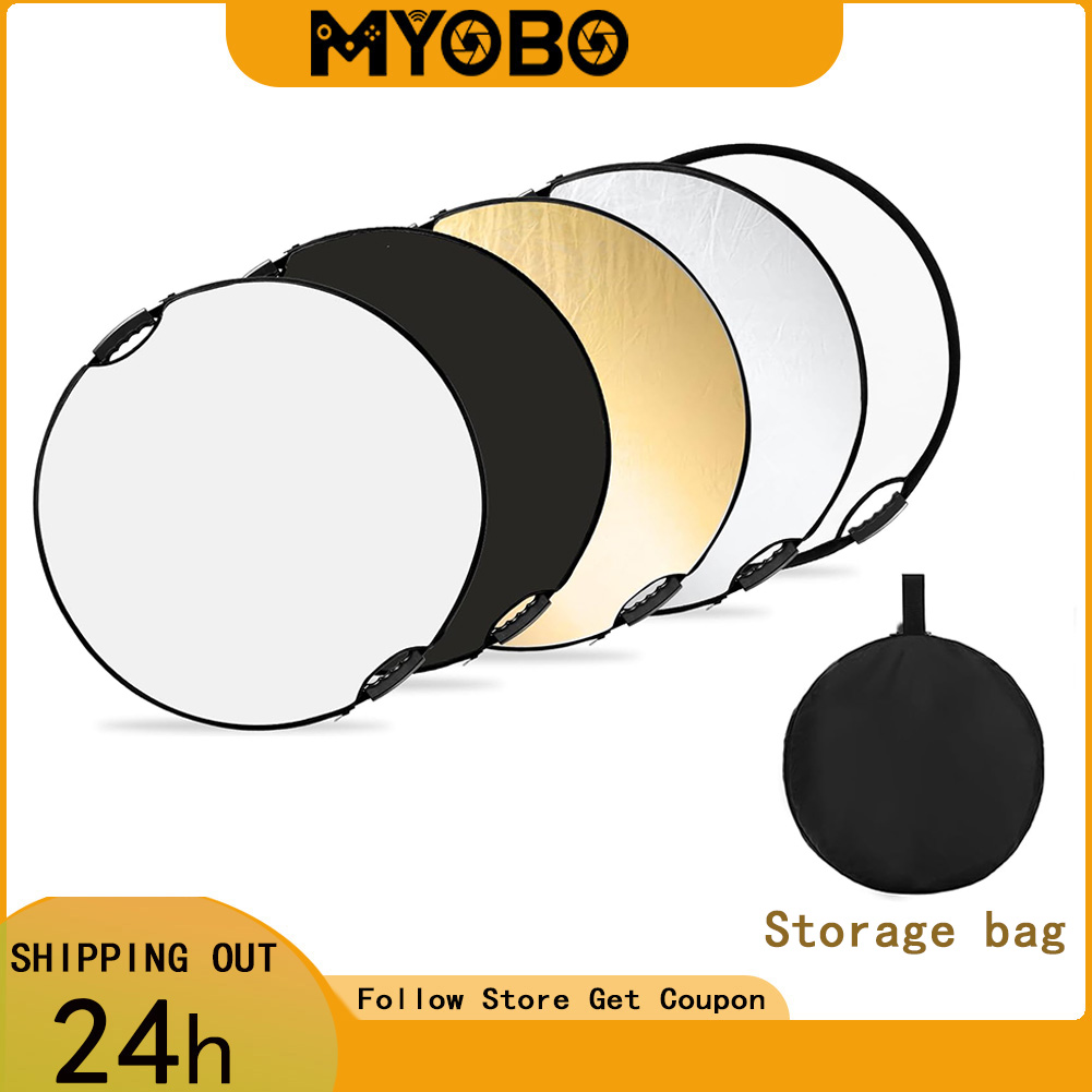 Reflector 5 In 1 - Reflektor fotograficzny MYOBO, składany, z torbą