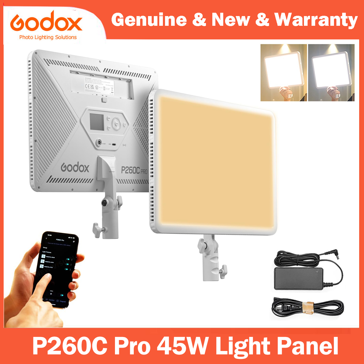Video Led Light Panel - Godox P260C Pro LED Panel Świetlny