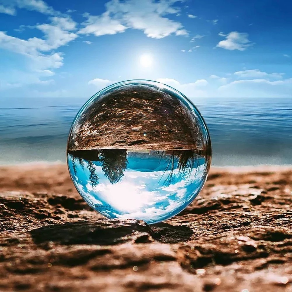 Lens Ball Crystal - F5 30/40/50/60/70mm Domowe kulki dekoracyjne Przezroczysta