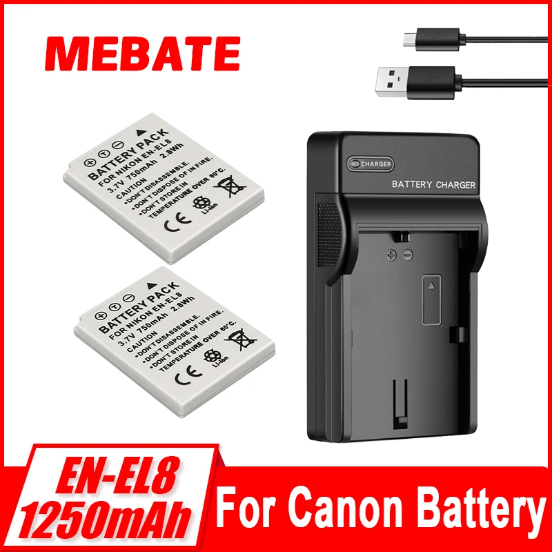 Nikon Camera D3500 - EL8 ENEL8 750mah Bateria do aparatu