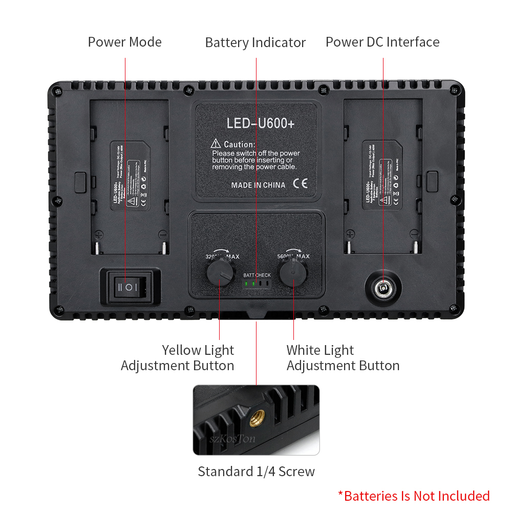 U800 LED Photo Studio Light dl – Video Led Light Panel recenzja i cena