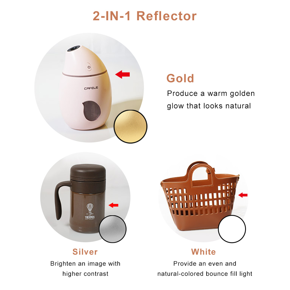 Okrągły przenośny reflektor 2w – Reflector 5 In 1 recenzja i cena