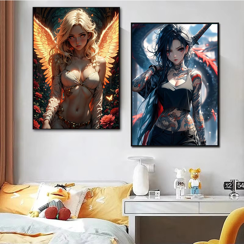 Dark Academy Sexy Angel Tattoo – Photography Dark Cloth recenzja i cena