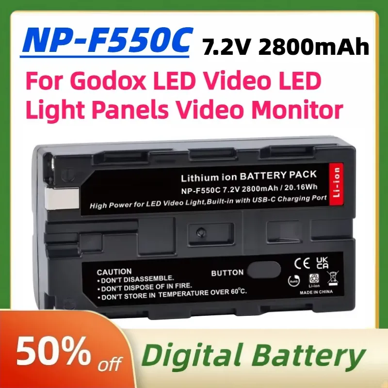 NP-F550C NP-F550 F570 Bateria  – Video Led Light Panel recenzja i cena