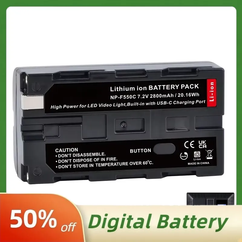 NP-F550C NP-F550 F570 Bateria  – Video Led Light Panel recenzja i cena